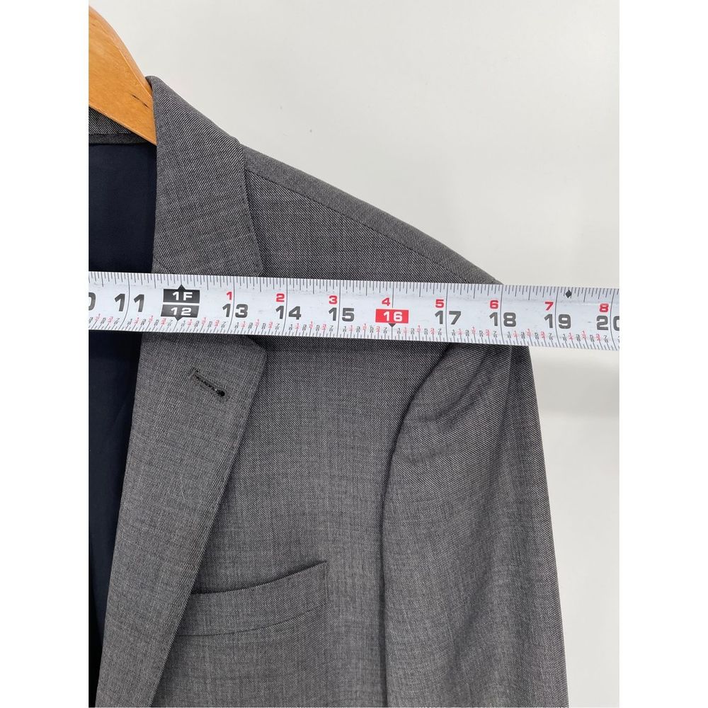 J Crew Ludlow Blazer Suit Jacket Men’s 38R Tollegno 1900 Gray Wool Italian - Picture 10 of 13